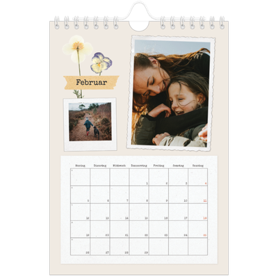 Fotokalender A5 — Vintage Scrapbook [Februar]
