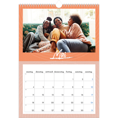 A3 Jahreskalender — Farben und Muster [deckblatt]