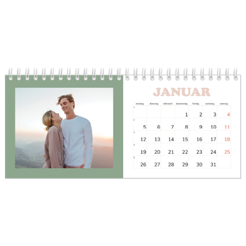 Tischkalender — Rahmen im Retrostil