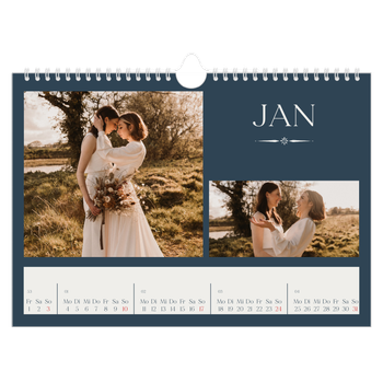 Fotokalender A4 — Schiefer und Serifen