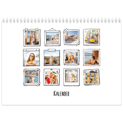 Fotokalender A4 doppelt (30 x 40 cm) — Scrapbook-Schnappschüsse [deckblatt]