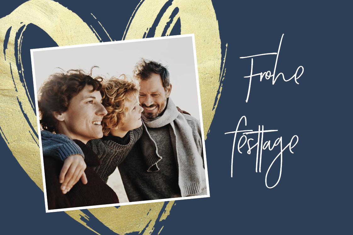 Fotokarten — Goldene Pinselstriche