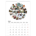 A3 Jahreskalender — Collage shapes [Januar]