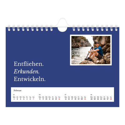 Fotokalender A5 — Redaktionelle Erde [Februar]