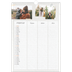 A3 Familienplaner — Handgemachter Planer - 3-köpfige Familie [Februar]