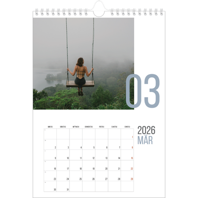Fotokalender A4 (20 x 30 cm) — Monatszahlen [Marsch]