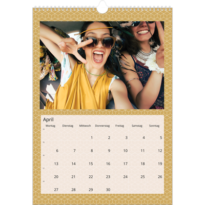 A3 Jahreskalender — Geometrisch [April]