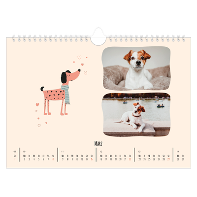 Fotokalender A4 — Hunde und Kritzeleien [Marsch]