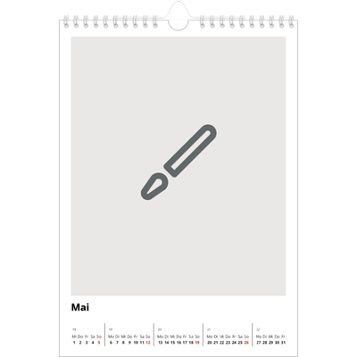 Fotokalender A4 (20 x 30 cm) — Gestalte deine eigenen Produkte [deckblatt]