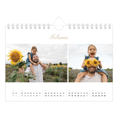 Fotokalender A5 — Eleganter Kalender [Februar]