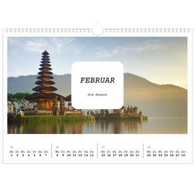 Fotokalender A3 — Die ganze Geschichte [Februar]