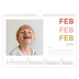 Fotokalender A4 — Bunte Schrift [Februar]