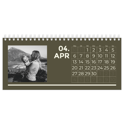 Tischkalender — Modern und kräftig [April]