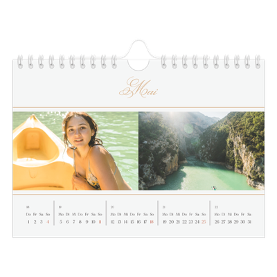 Fotokalender A5 — Goldschrift Banner [deckblatt]