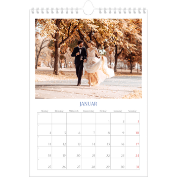 Fotokalender A4 — Kobalt Klassik