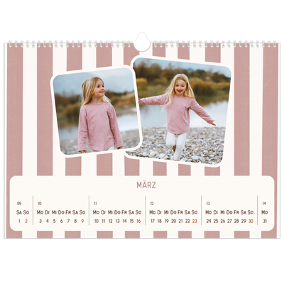 Fotokalender A3 — Retro-Muster [Marsch]