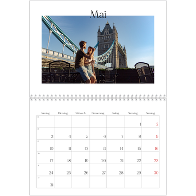 Fotokalender A4 doppelt (30 x 40 cm) — Mein Reisebericht [Mai]