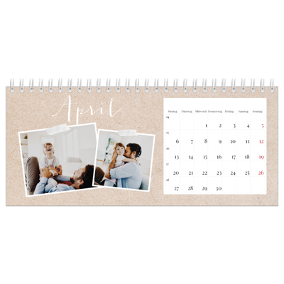 Tischkalender — Scrapbook Kalender [April]