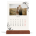 Tischkalender mit Holzfuß Hochformat  — Tinte und Efeu [Januar]