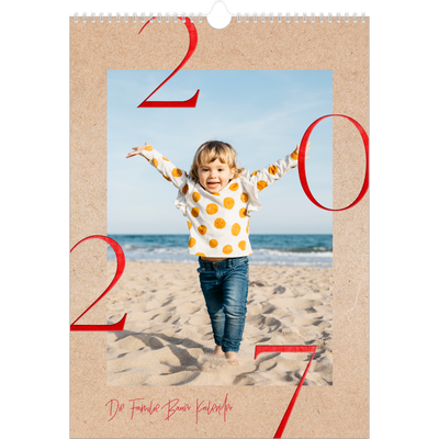 A3 Jahreskalender — Ein Hauch von Rot [deckblatt]