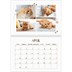 Fotokalender A4 doppelt (30 x 40 cm) — Verspieltes Kätzchen [April]