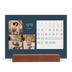 Tischkalender mit Holzfuß Querformat  — Schiefer und Serifen [April]