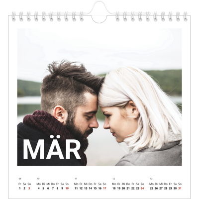 Jahreskalender Quadratisch — Großer Monat [Marsch]