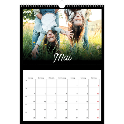 A3 Jahreskalender — Schwarzes [deckblatt]