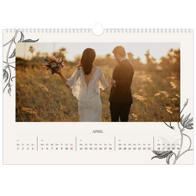Fotokalender A3 — Tinte und Efeu [April]