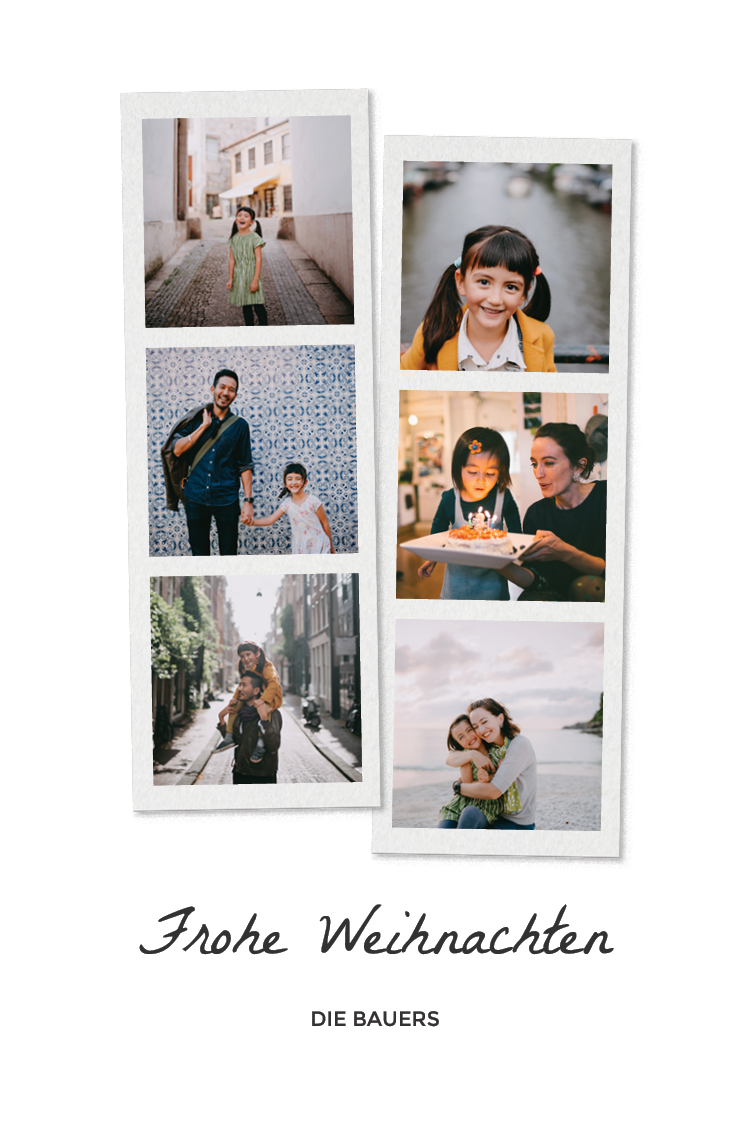 Fotokarten — Fröhlicher Fotostreifen