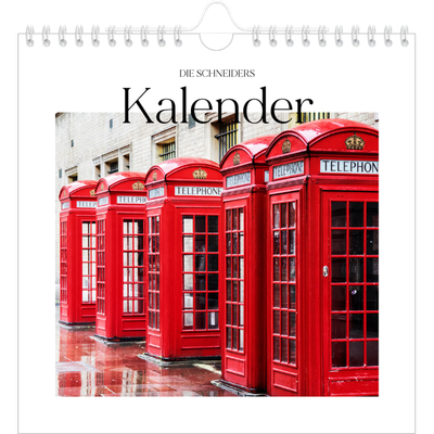 Jahreskalender Quadratisch — Mein Reisebericht [deckblatt]