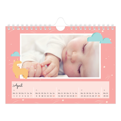 Fotokalender A5 — Süße Tiere [April]