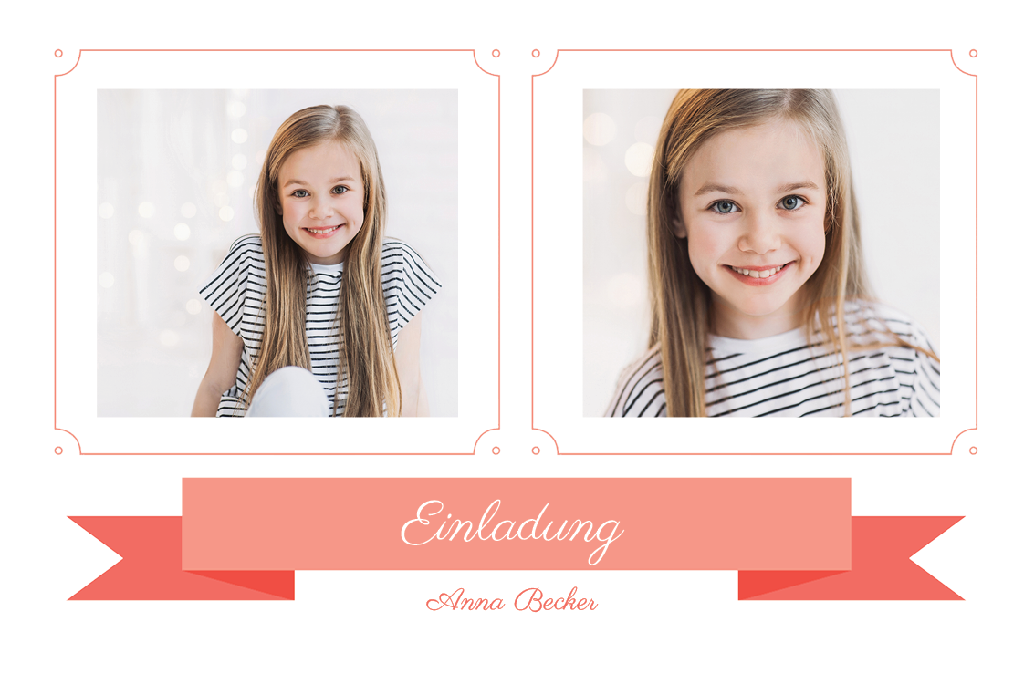 Einladungskarten — Spiegelbild