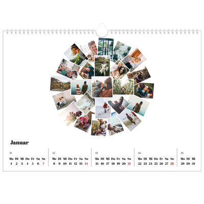 Fotokalender A3 — Collage shapes [Januar]