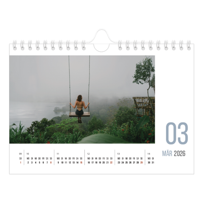 Fotokalender A5 — Monatszahlen [Marsch]