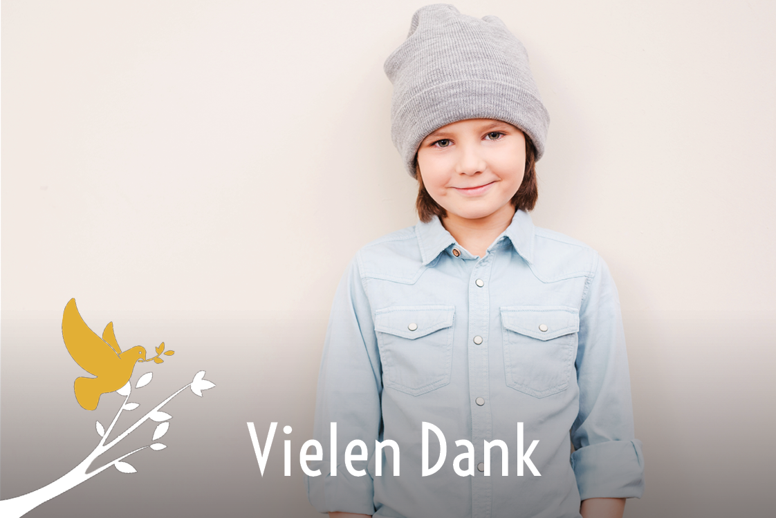 Dankeskarten — Gelbe Taube