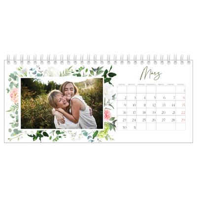Tischkalender — Klassisch geblümt [Marsch]