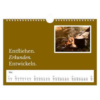 Fotokalender A4 — Redaktionelle Erde [Mai]