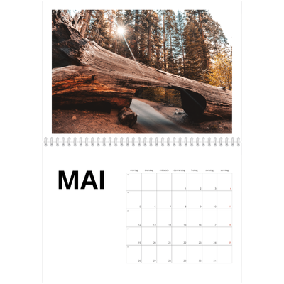 Fotokalender A4 doppelt (30 x 40 cm) — Weißer Rahmen [deckblatt]
