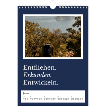Fotokalender A4 — Redaktionelle Erde