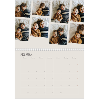 Fotokalender A4 doppelt (30 x 40 cm) — Momente in Bewegung [Februar]