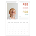 Fotokalender A4 (20 x 30 cm) — Bunte Schrift [Februar]