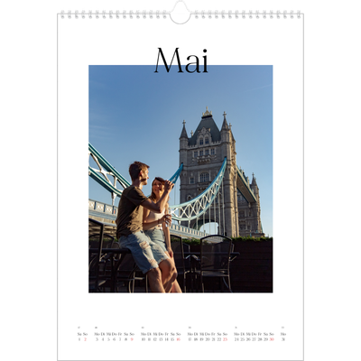 A3 Jahreskalender — Mein Reisebericht [Mai]