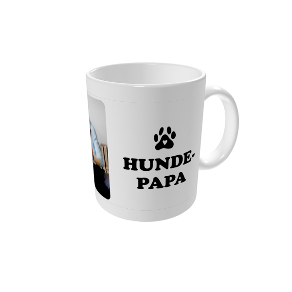 Tasse bedrucken — Hunde-Papa - Weiß