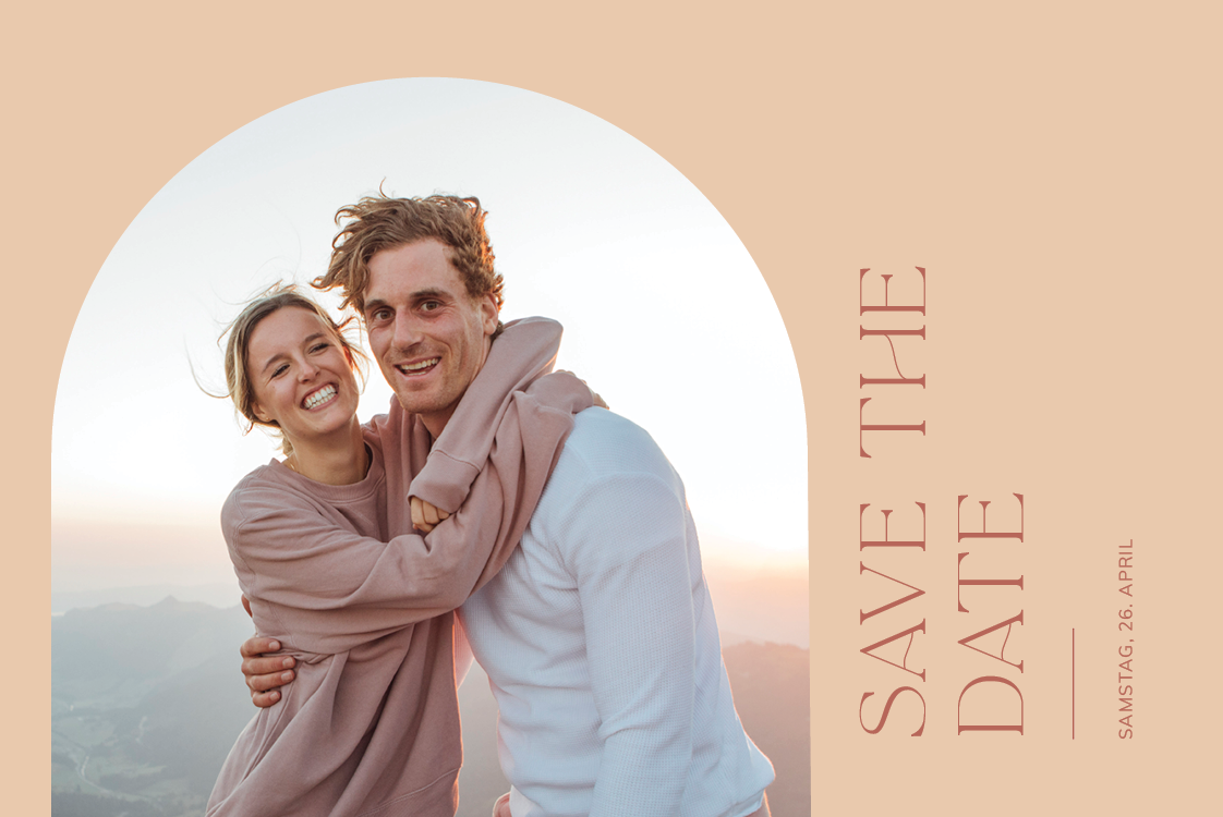 Save the date — Ein Hauch von Pfirsich