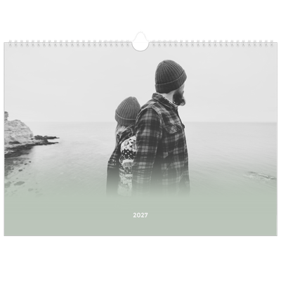 Fotokalender A3 — Zartgrüner Farbverlauf [deckblatt]
