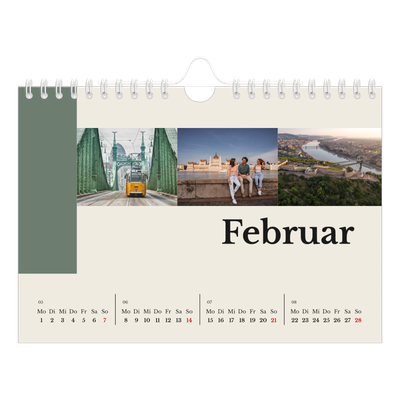 Fotokalender A5 — Sehenswürdigkeiten der Welt [Februar]