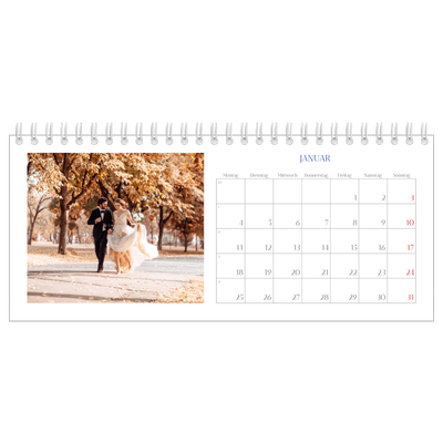 Tischkalender — Kobalt Klassik [Januar]