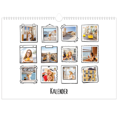 Fotokalender A3 — Scrapbook-Schnappschüsse [deckblatt]