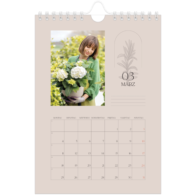 Fotokalender A5 — Einfach botanisch [Marsch]
